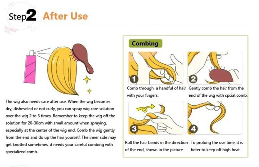 Game Cleo de Nile Wig Anime Monster High Cleo de Nile Cosplay Cute Wig Hair Heat Resistant Synthetic Women Long Wig