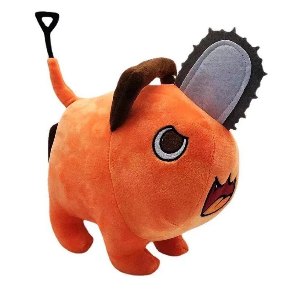 @@10cm /Anime Chainsaw Man Dolls Plush Toy Cartoon Pochita Orange Dog Pillow Stuffed Soft Toy for Kids Birthday Gift..