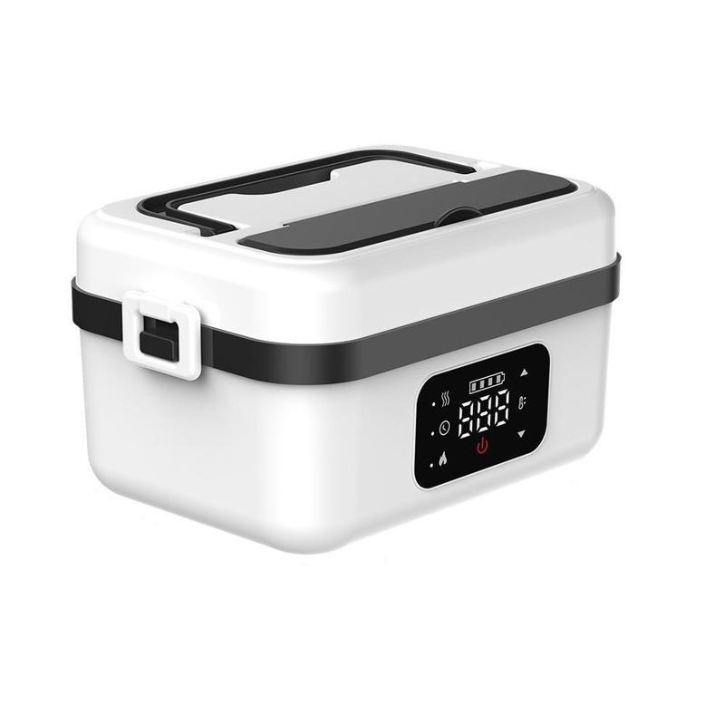 Self-Heating Lunch Box, Rechargeable Portable Food Heater, Cordless Heated Lunchbox, Easy & Convenient for Meal Prep, Thermal Lunch Boxes Ideal for Office, Travel, Car, Picnic & Outdoor Use