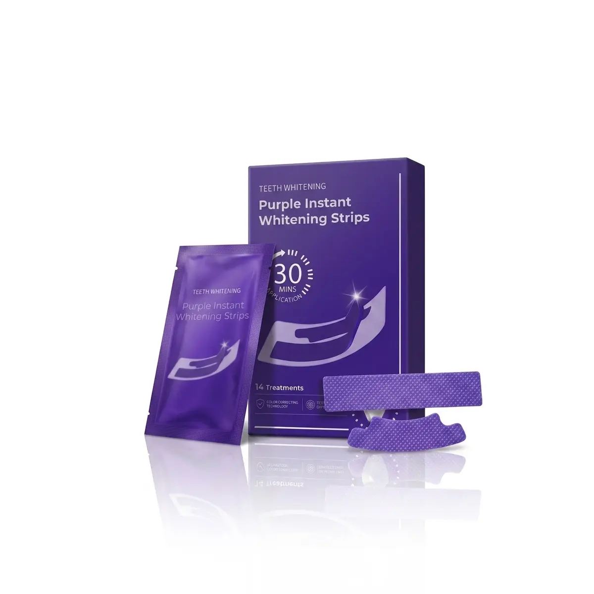 Whiteningstrips Teeth Whitener, 14 Day Treatment for Gently Cleaning Stains from Coffee & Tea, Visible Results in 30 Minutes, Oral, Removes Coffee, Tea, Red Wine, Mint, Brightens Teeth, Peppermint