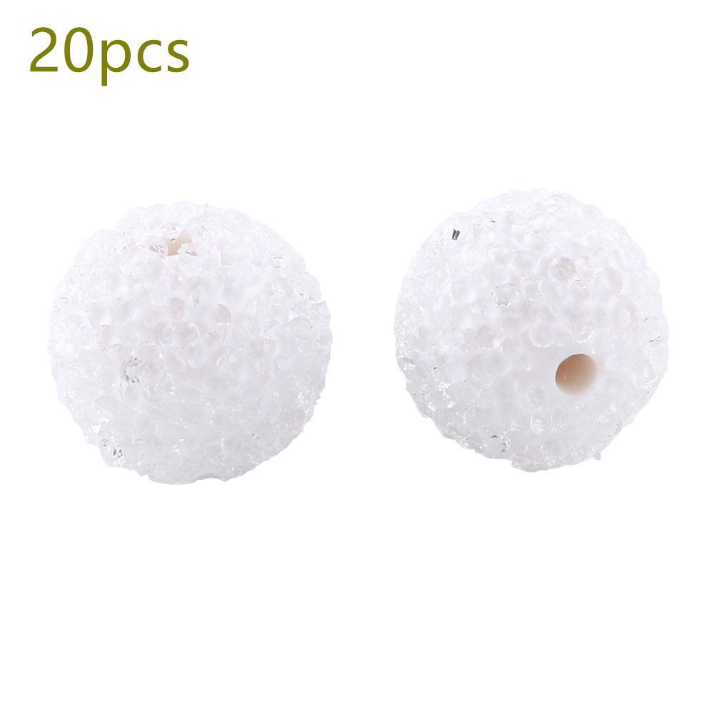 20pcs 18mm Resin Beads Acrylic Round Acrylic Beads Mix Craft Supplies DIY Jewelry Making Bracelet Accessories Fashion Handmade Decorations