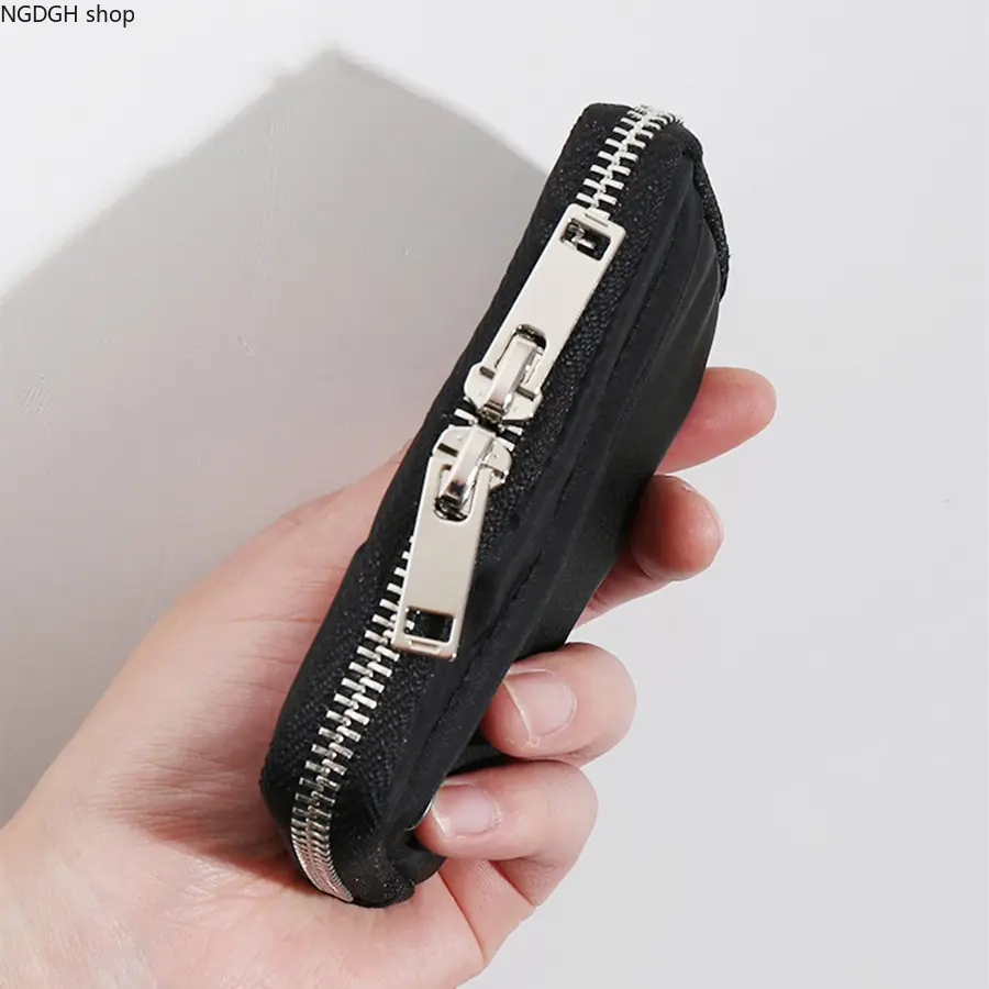 Coin Purse - Compact Double Zip Mini Wallet for Pocket Carry