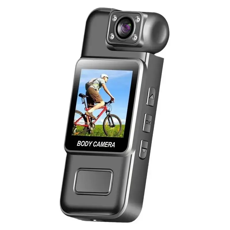 1080P HD Mini Portable Camera, Clip-On Cam with Infrared Night Vision, Loop Recording, Screen Preview, 8GB Memory Card, Outdoor Use