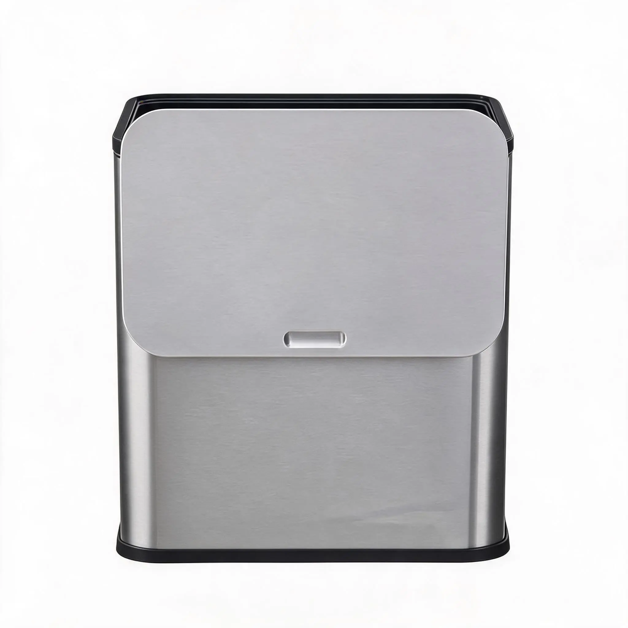 GAOMON 1.3 Gallon/5L Stainless Steel Kitchen Compost Bin with Lid, Charcoal Filter, Removable Inner Bucket, Step-On Pedal, and Versatile Mounting Options for Wall, Cabinet, or Countertop