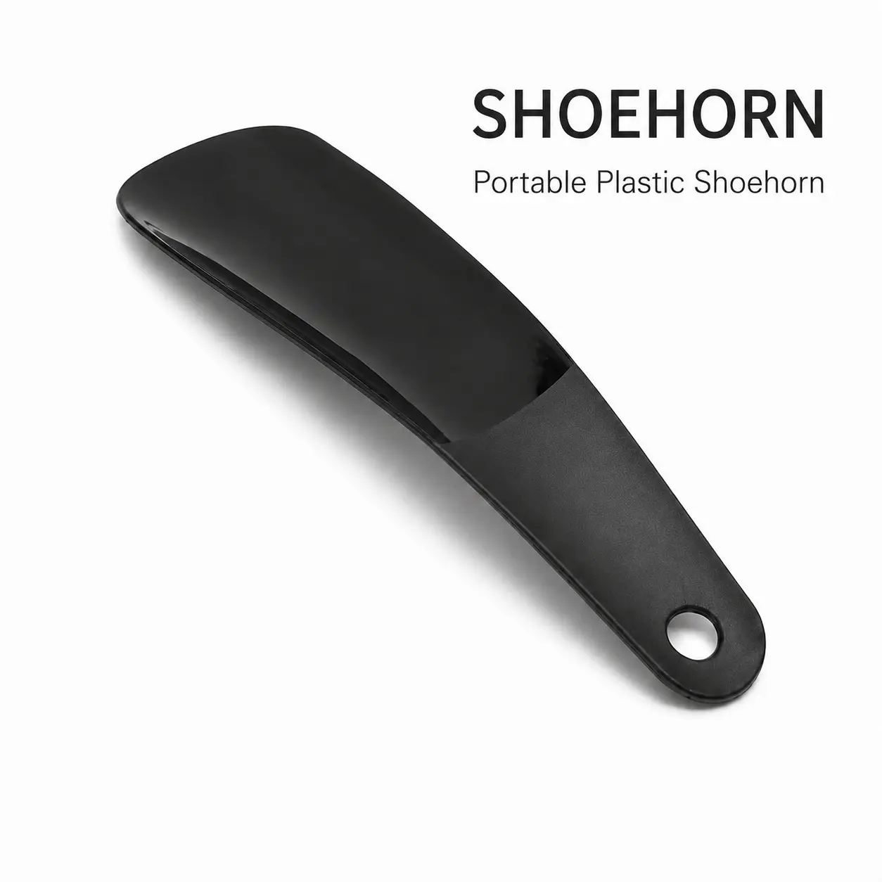 Portable Plastic Shoehorn, Small Shoe Horn for Easy Slip-On Shoes Shoe Helper Tool for Home Office Travel, Shoe Horns for Home Office