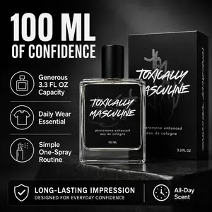 Men’s Pheromone Cologne, 100 Ml Masculine Eau De Cologne Spray, Bold Scent for Daily Wear, Glass Bottle with Gift Box, Ideal for Office & Dates