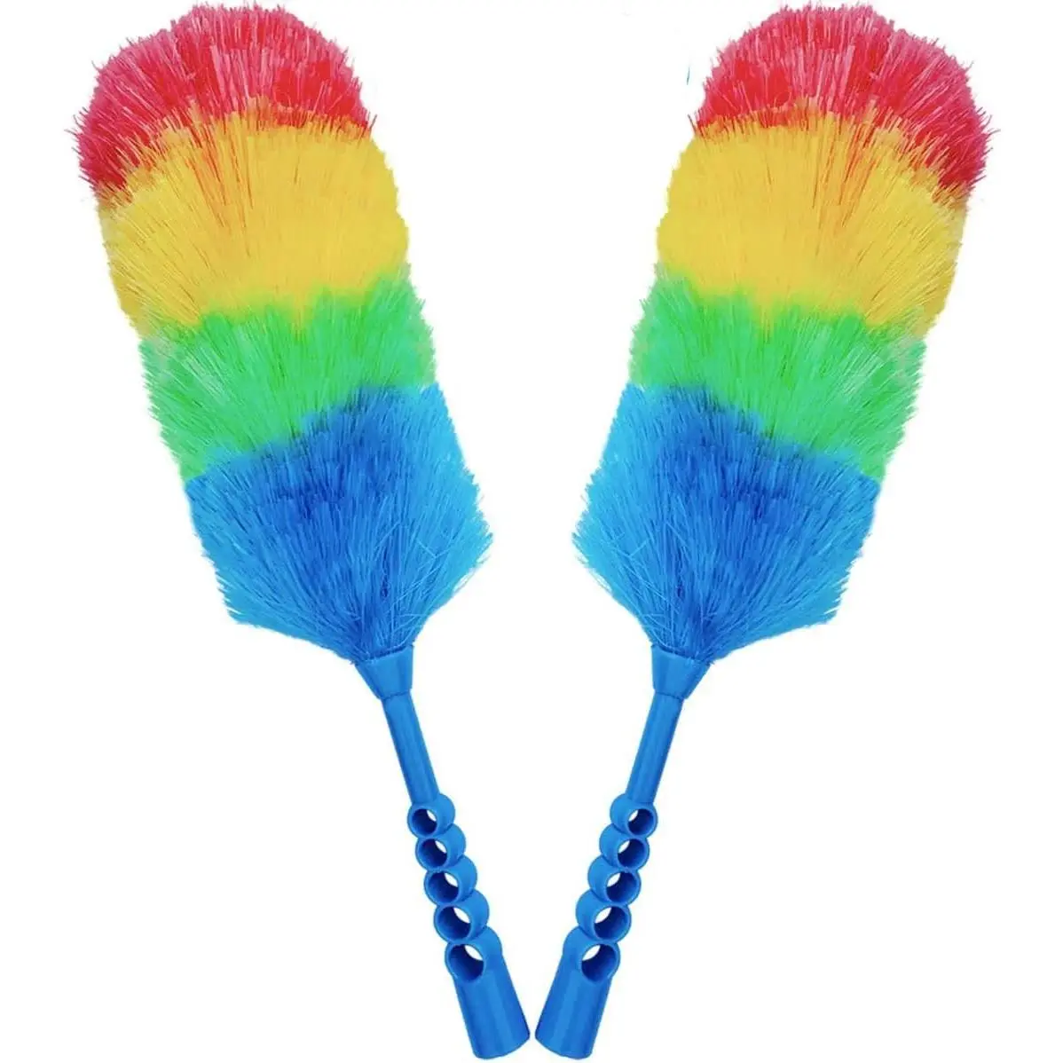 2 Pack Upgrade 19” Static Duster Beandable and Washable -  Fibers Bigger  Less Loss of Fiber Duster