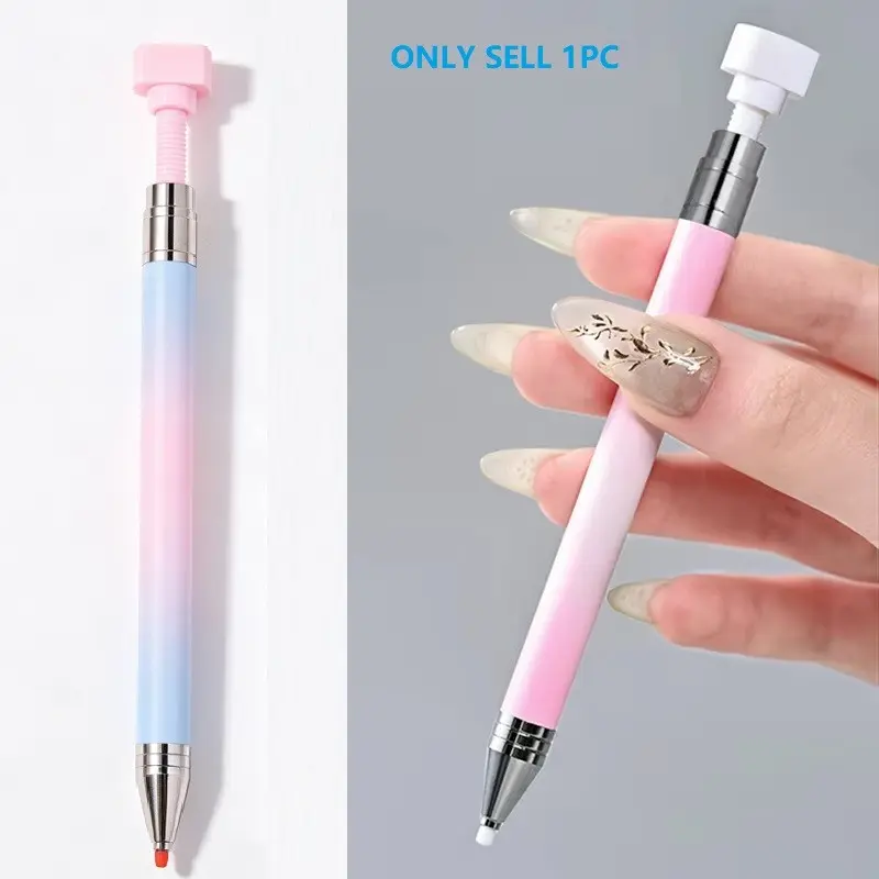 Wax Rhinestone Pen, Dual Purpose Tool for Nail Art and 5D Diamond Painting, Gem Crystal Bead Picker, DIY Craft Kit for Beginners, DIY Craft Supplies