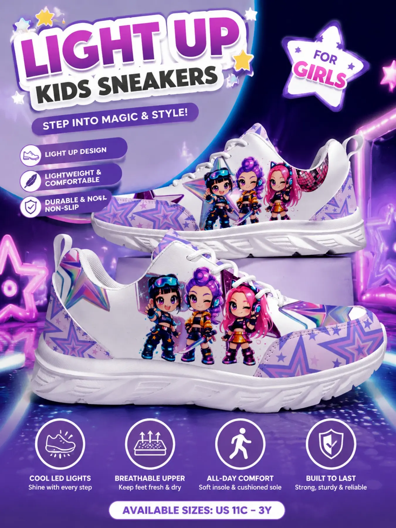 2026 Hot Girl Group Style Cute Board Shoes for Children Girls High Quality 2D Printing Children Shoes Boys Girls Parent Child Shoes Solid Color Sole Simple Shoes Children's Holiday Birthday Gifts