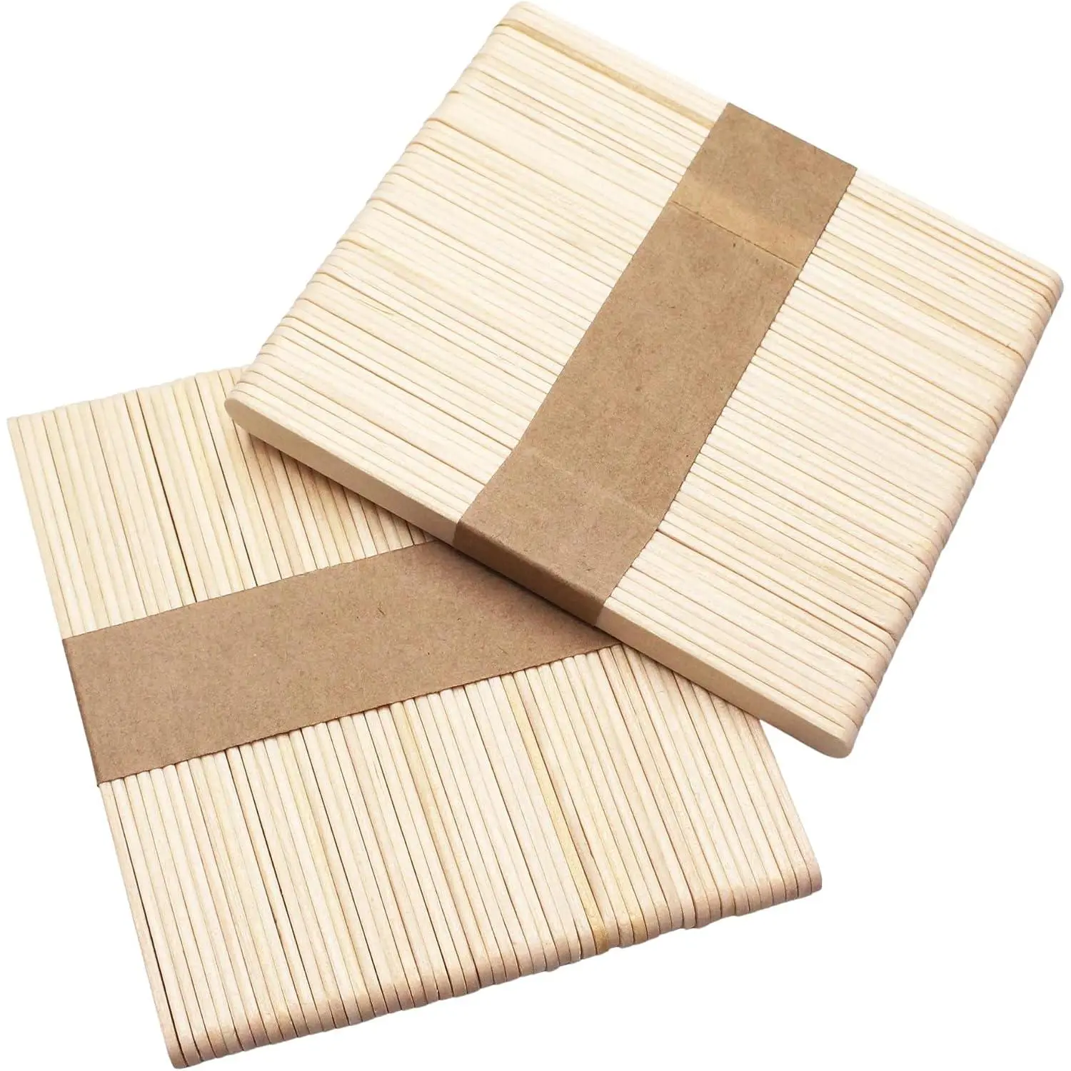 100  Sticks Wooden Lolly Sticks for Craft Popsicle and Ice Cream Smooth Polished 114 X 10 X 2 mm