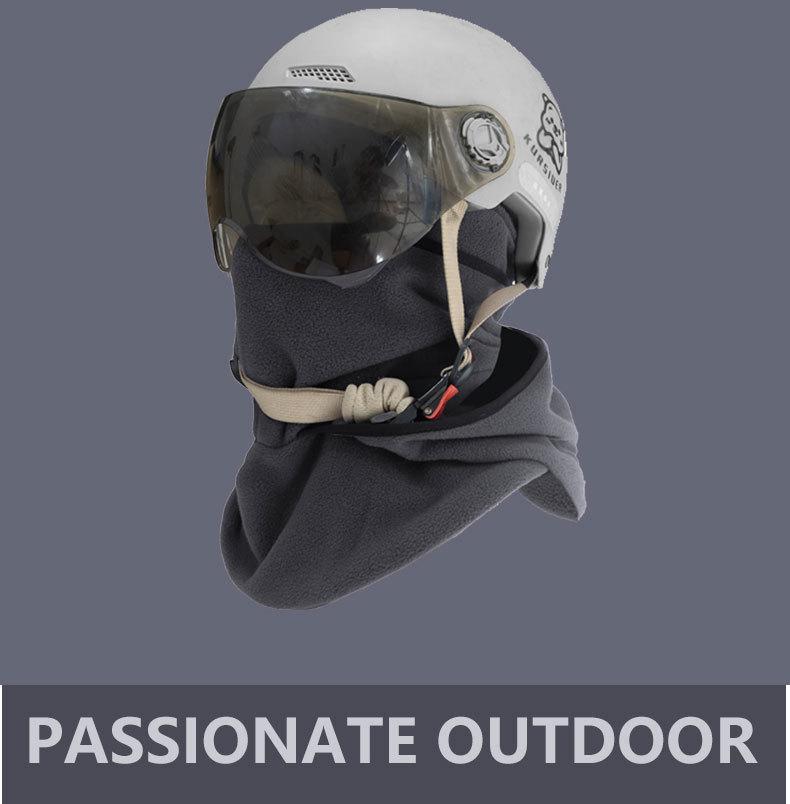 Outdoor Winter Thermal Fleece Hat, Windproof Neckband Cycling Mask, One-Piece Ski Head Cover for Cold Weather, Ideal for Skiing, Cycling & Outdoor Activities