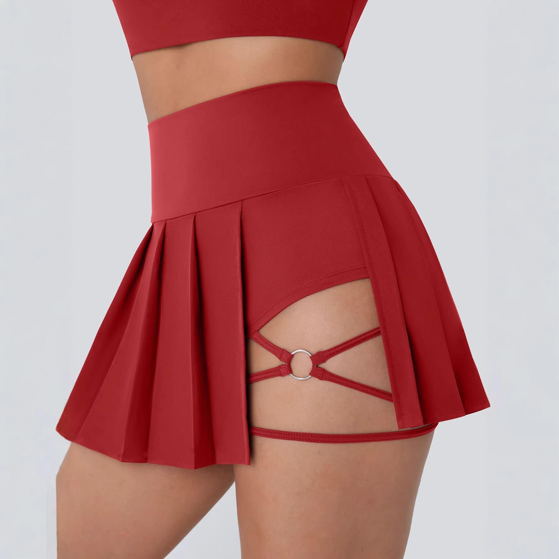 Irregular skirt 2026 outdoor sports casual comfortable versatile pleated skirt spot shorts biker thermal summer