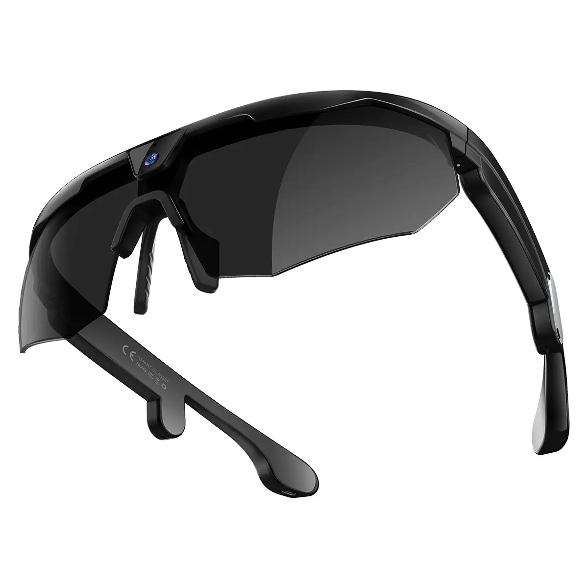 AI Smart Cycling Camera Goggles, 8MP HD Camera Lens, Real-Time Translation, Bluetooth-compatible Music, ENC Noise Reduction, Waterproof, Outdoor Gift, AI Camera Glasses