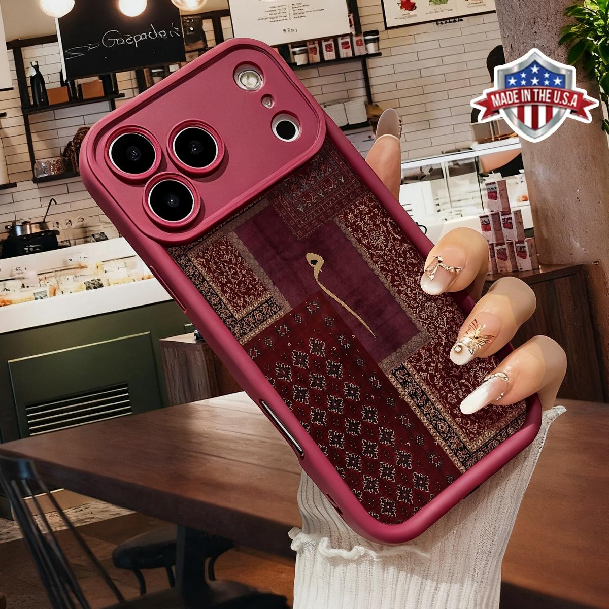 Vintage Persian Patchwork Pattern Design Case for iPhone 17 16 15 14 Pro Max 13 12 11 XR XS Plus Air Slim Shockproof Anti Drop Protective Lightweight TPU Cover