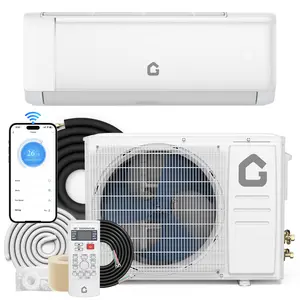 21 SEER2 High-Efficiency Mini Split Air Conditioner & Heater - 12000 BTU, Ductless Wall-Mounted Inverter Heat Pump, 208-230V, WiFi & Alexa, Remote, energy efficient, Install Kit, Cools/Heats Up to 750 Sq.Ft