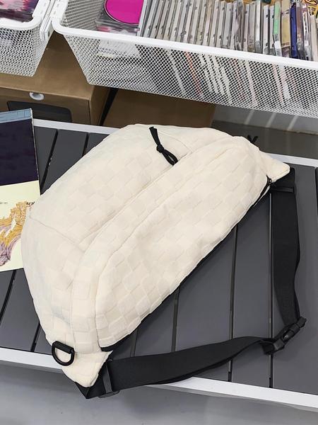 Women's Fashionable Plaid Pattern Zipper Belt Bag, Plain Large Capacity Casual Commuter Versatile Fanny Packs, Simple All-match Bum Bag, Casual Waist Bag