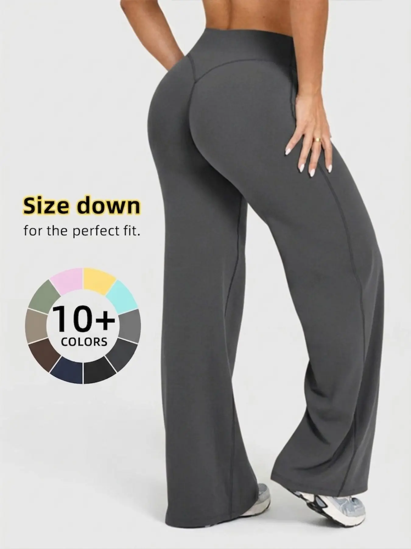 Women's High Waist Wide Leg Pants, Quick-Dry Comfortable Sportswear, Ideal for Fitness, Outdoor Activities, All Seasons Fashion