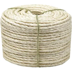 Cat Sisal Rope 164 ft 4mm, Durable Hemp Twine for Scratching Post Repair, DIY Cat Tree, Carpet Mat, Pet Toys, Crafts, and Home Gardening