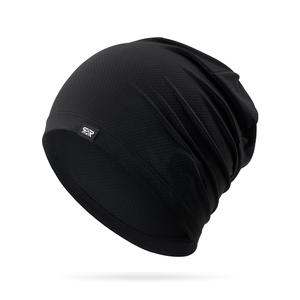 solid color cooling skull cap, sweat wicking cycling running beanie, motorcycle hat, helmet liner for men & women