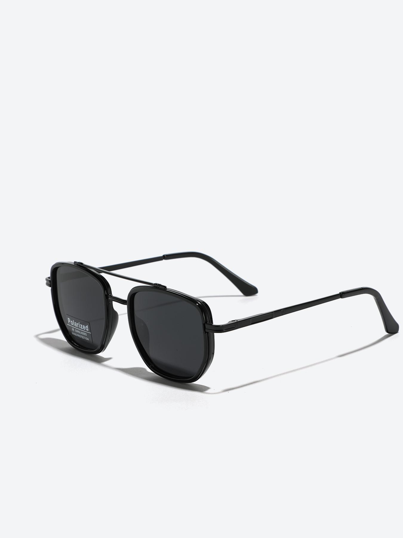 Summer 2025 Simple Sunglasses For Everyday Use, Summer Geometric Frame Double Beam Fashion Sunglasses, Travel Accessories, National Day Offers
