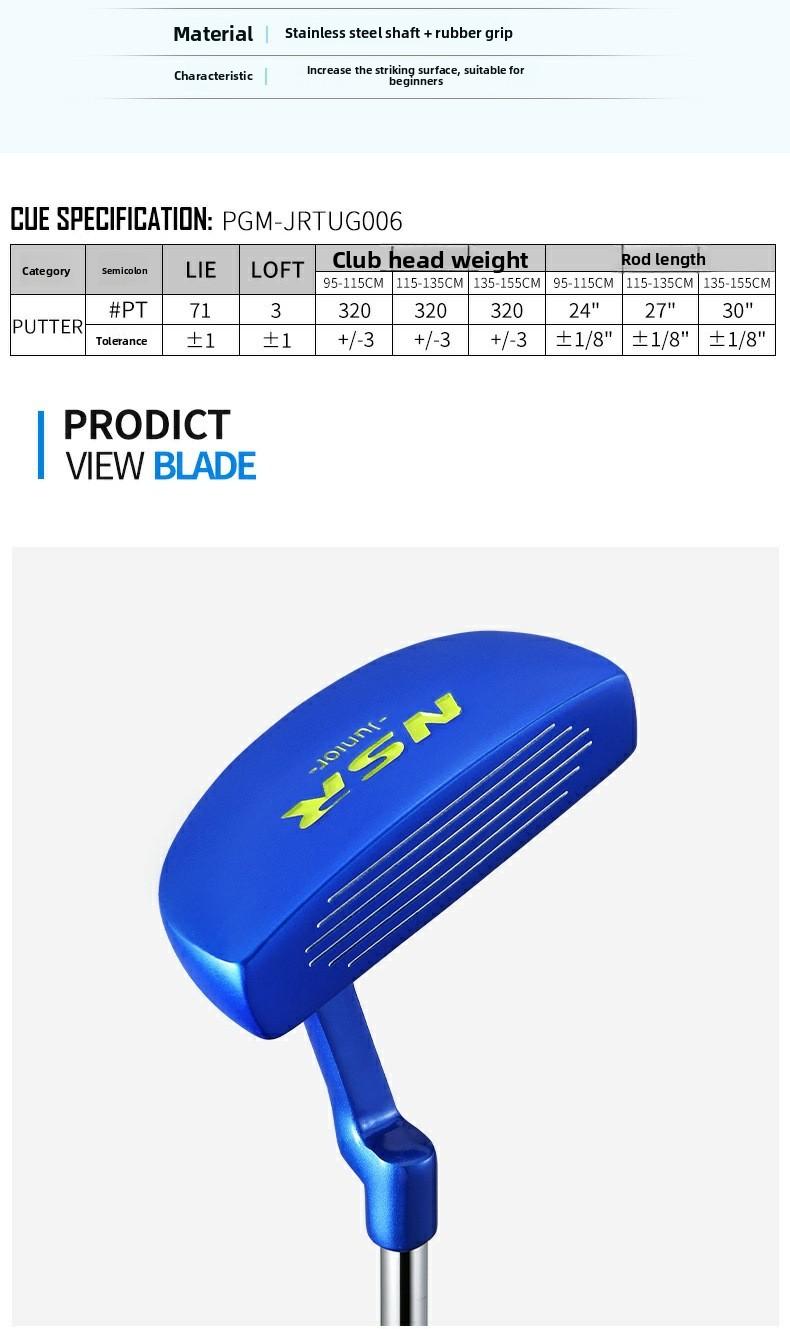 Golf Club - Kids' Putter (Boys & Girls) - Beginner Golf Equipment for Children