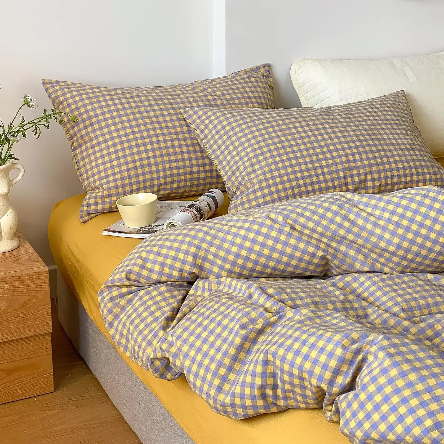 03 - Yellow/Purple Gingham