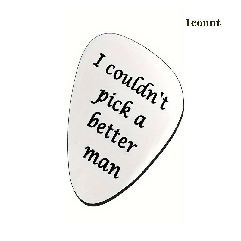 Guitar Pick, Stainless Steel Guitar Pick, Engraved Heart Guitar Pick, Music Accessories for Birthdays, Anniversaries