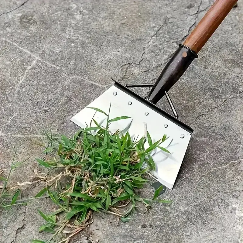 Heavy Duty Cast Iron Weeding & Edging Shovel - Multi-Use Garden Tool with Manual Grip, Rust-Resistant Metal Blade, Ideal for Garden Trimming, Outdoor Gardening Gear