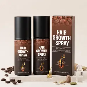 Caffeine Hair Thickening Spray Set (50ML*2), Gentle Nourishment, Strengthen Hair Fibers, Voluminous and Natural Texture, Portable Hydrating Spray