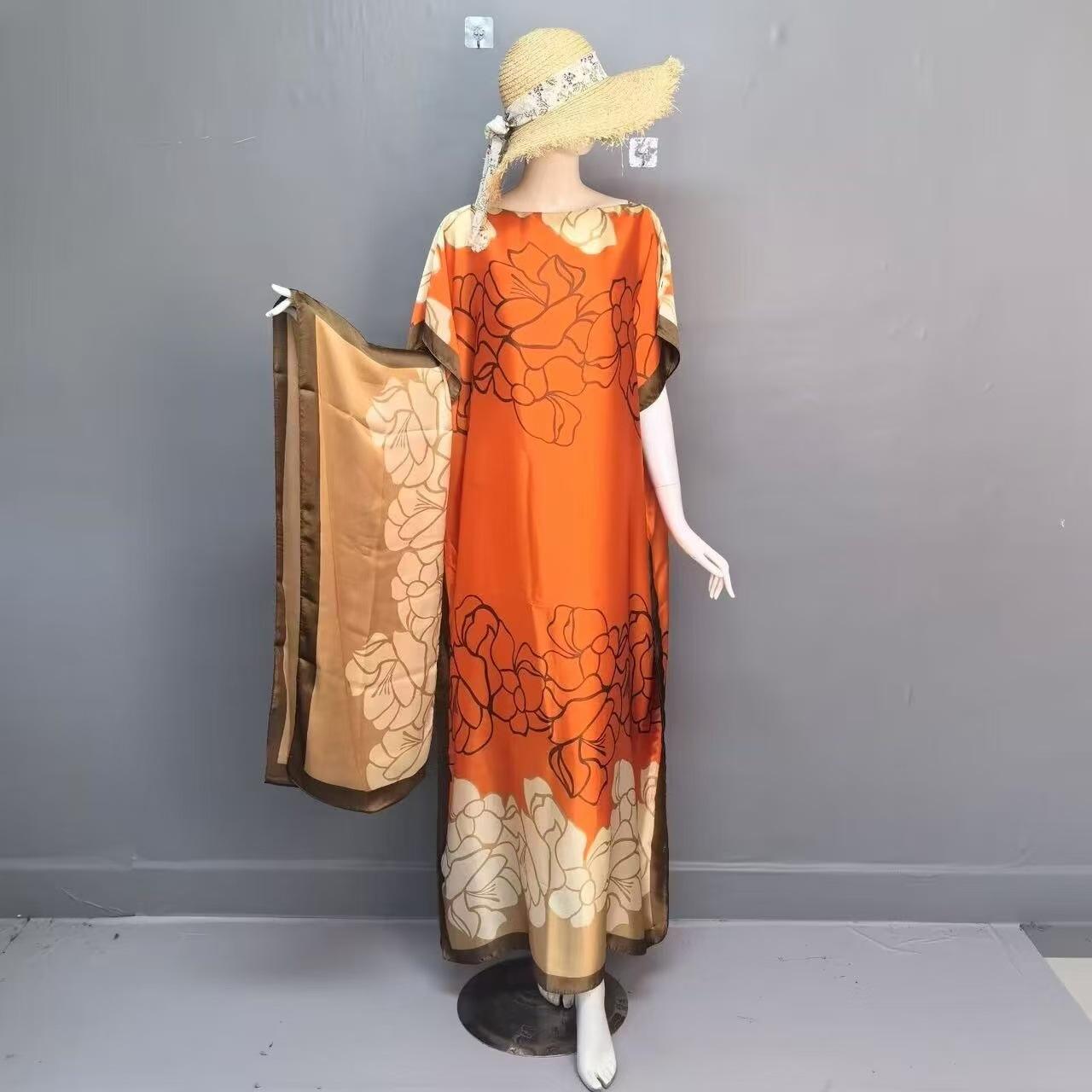 Women's Leopard Print Long Sleeve Kimono & Bandana Set, Casual Open Front Outerwear & Square Scarf Set for Beach Vacation, Beach Cover Up, Ladies Clothes Accessories for All Seasons