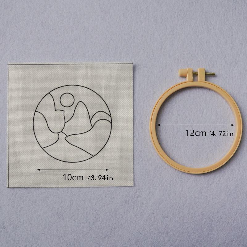 DIY Punch Needle Embroidery Kit Complete Craft Set With Patterns Tools Threads And Hoops Creative Handmade Project For Beginners Ideal For Home Decor And Leisure Crafting Activities