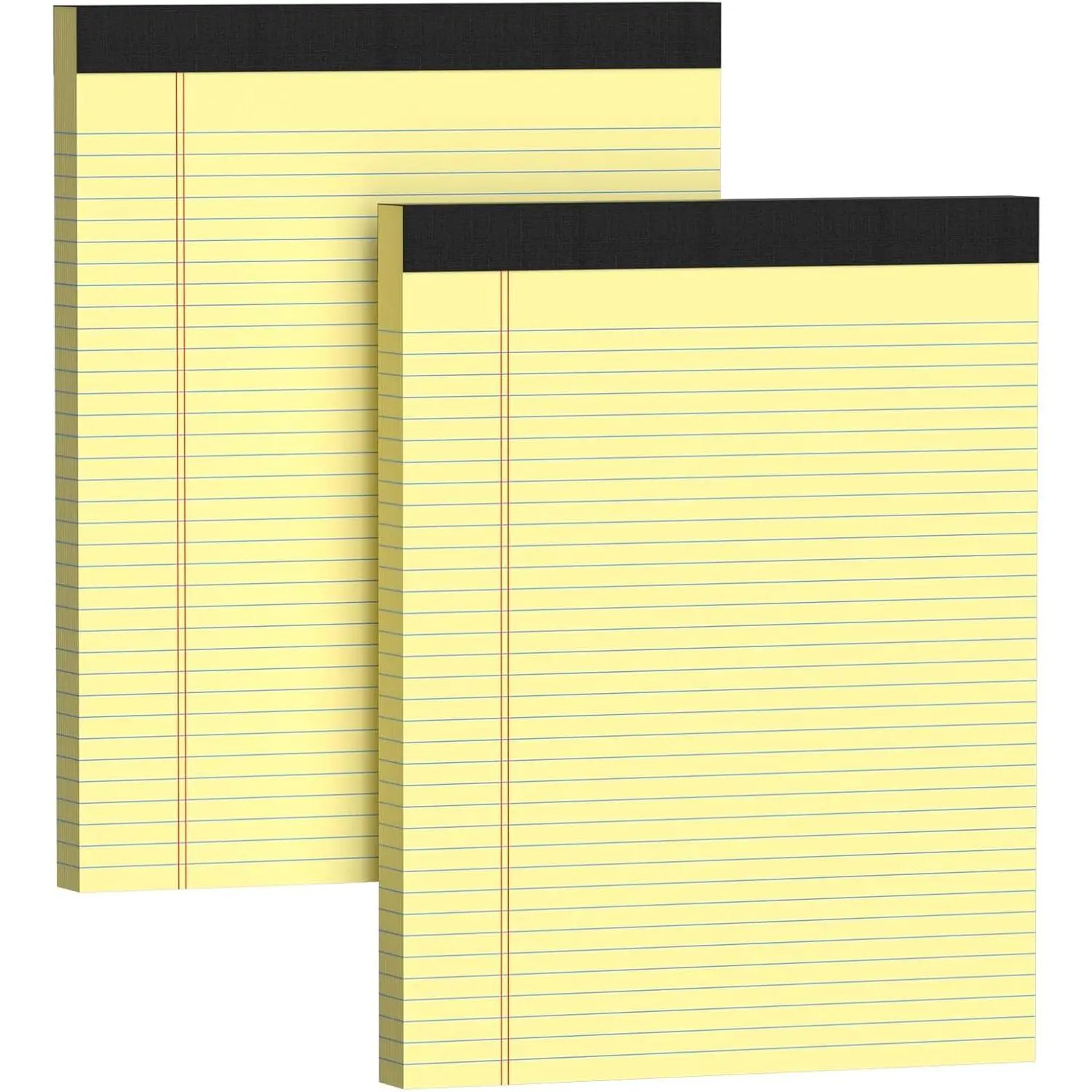 Legal Pads 8.5 X11.75, Narrow Ruled Notepads, 2 Pack, 30 Sheet/Pad, Yellow Legal Pads,  Off Notepad, Perforated Writing Pad, Notebook Paper College Ruled, Notepads for Office  School, Notepad