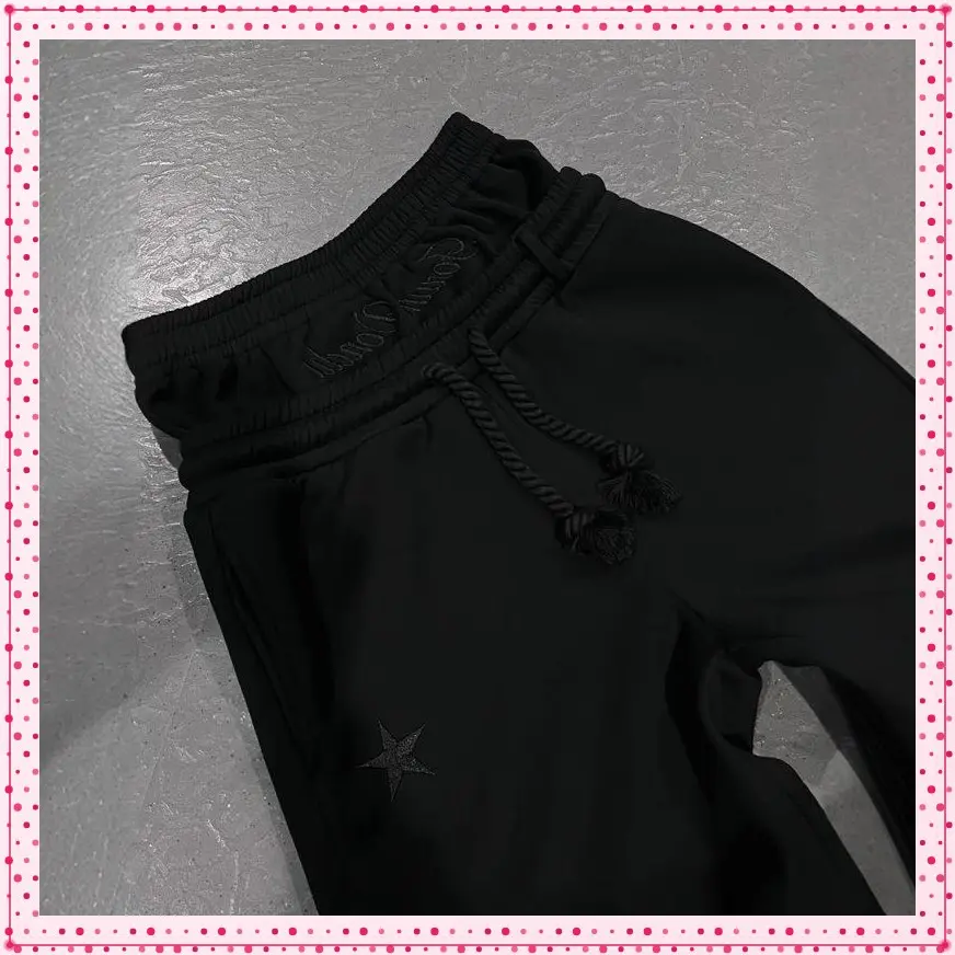 BaggyDoubleWaistSweatpants-HighWaistedSweatpantsWorkoutActiveJoggersPantsCasual
