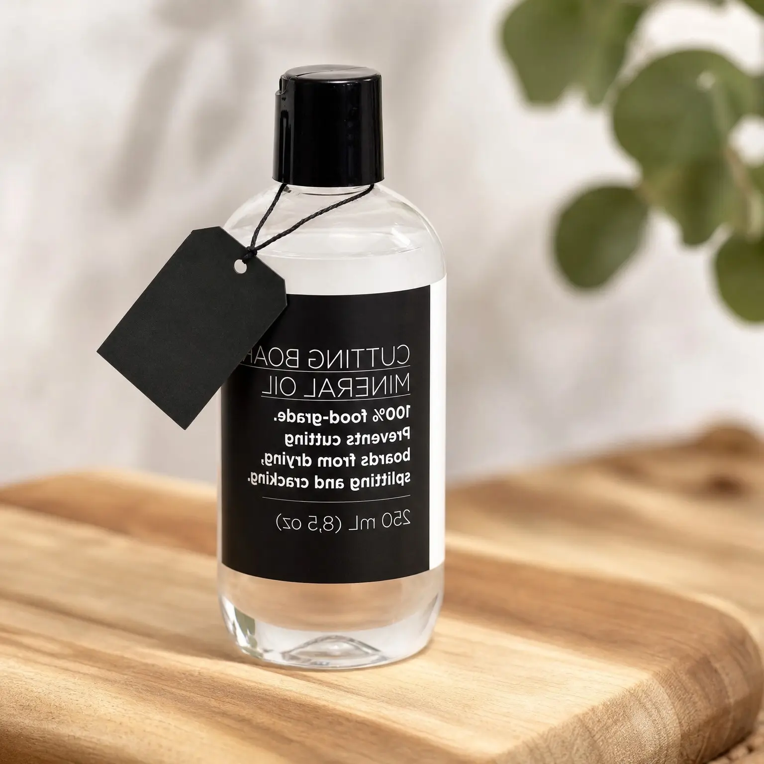 Food Grade Mineral Oil 8.5 oz - Revitalize Cutting Boards, Butcher Blocks, Countertops, Wood Utensils & Stainless Steel - Food Safe - Made in North AmericaGift