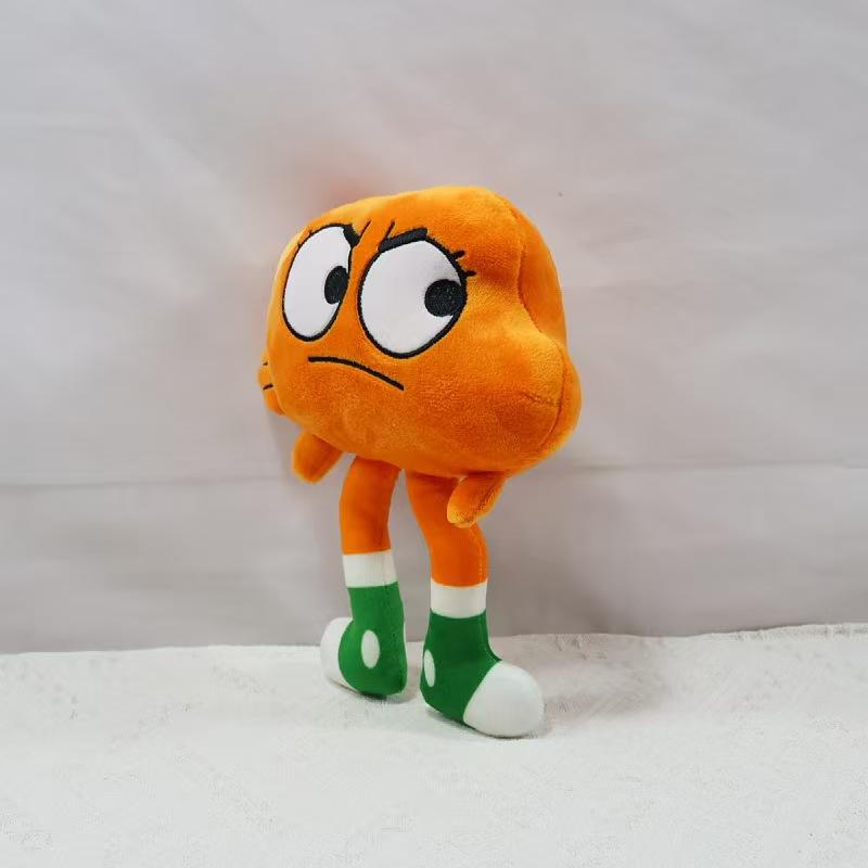 The Amazing World of Gumball Plush Set Gumball Darwin Anais Richard Stuffed Dolls Cartoon Gift for Kids Fans