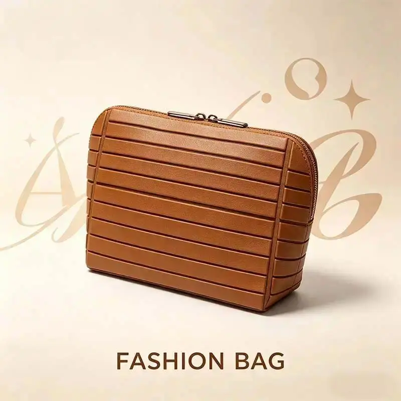 Foldable Waterproof Makeup Bag - Large-Capacity Upright Organizer with Multiple Compartments, Brush Holder, Thick Zipper, Dividers for Home, Travel Use, Travel Toiletry Bag, Toiletry Bag