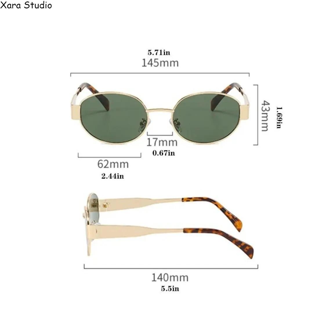 3-Pack Women’s Oval Sunglasses – Trendy Y2K Metal Frame Shades with UV400 Protection, Lightweight Retro Fashion Eyewear for Beach, Travel, Summer Outfits & Everyday Wear