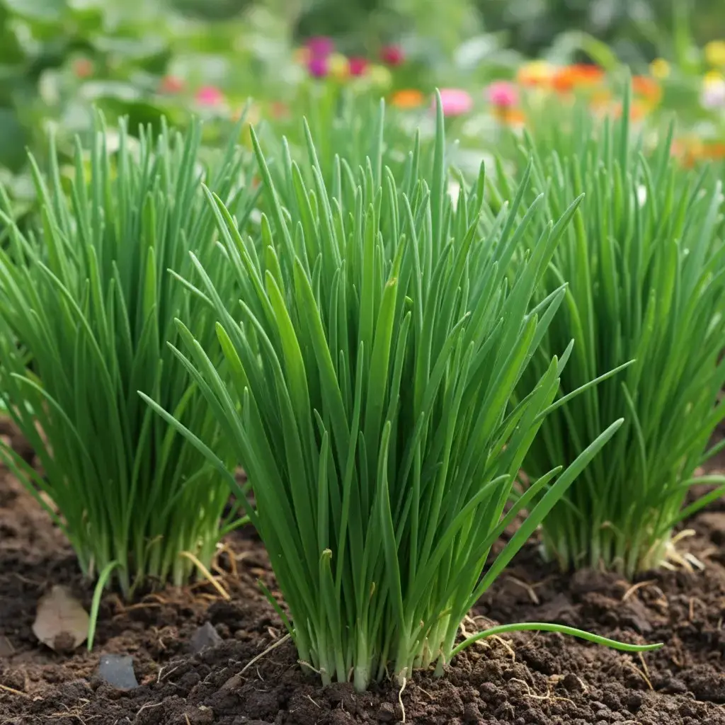 500 Garlic Chive Seeds - Hardy Perennial Herb with Flat Leaves, Full Sun Plants, Low-Maintenance, Regrows Quickly, Outdoor/Container Use for Home Garden/Pots, Ideal for Beginners