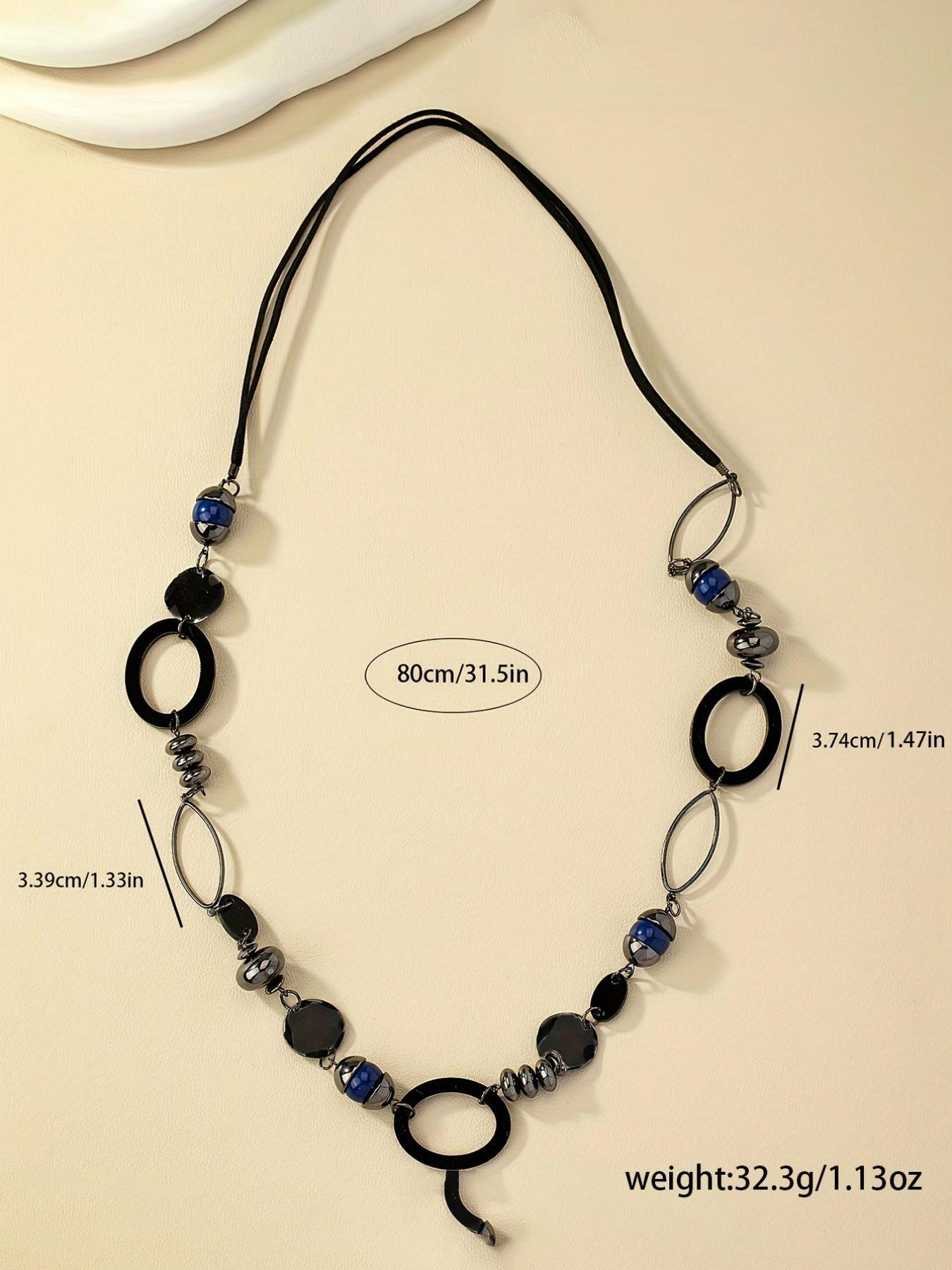 Vintage Geometric Design Pendant Necklace for Women & Girls, Western Style Jewelry for Party, Daily Clothing Decor, Trendy All-match & Exquisite Jewelry for Birthday Gift, Exquisite Chain Jewelry