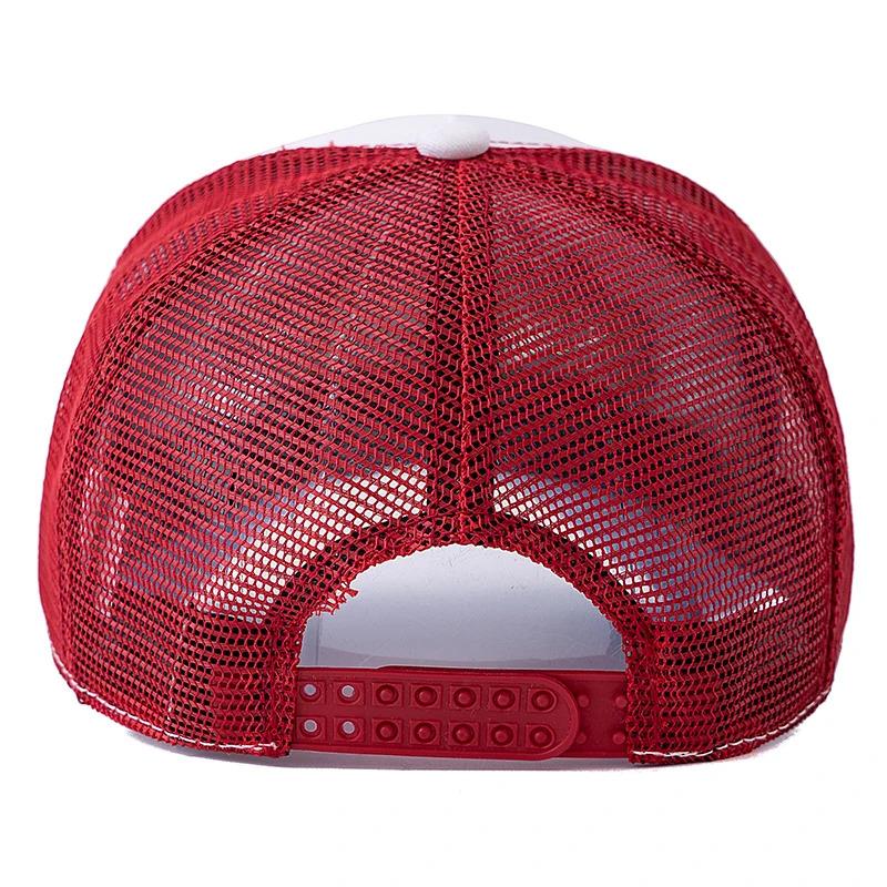 Unisex Mesh Trucker Hat Summer Breathable Cap Embroidery Letter Pattern Streetwear Baseball Cap