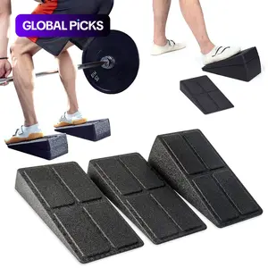 Squat Wedge Blocks, 3 Counts Non-slip Incline Boards, Foot Wedge Foam Incline Boards, Yoga Equipment for Home Workouts, Leg Extensions, Calf Stretching, Heel Squats