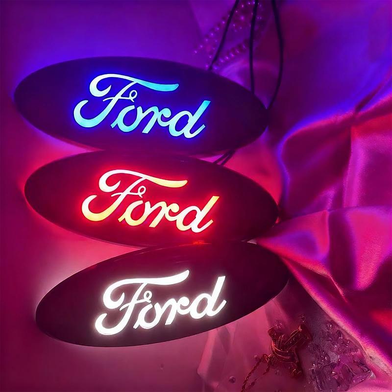 For Ford Emblem, Dynamic & Static LED Emblem Light,  Front Grille Dynamic Emblem for F150F250, Fits23*9cm/9.06*3.54in,Truck Accessory