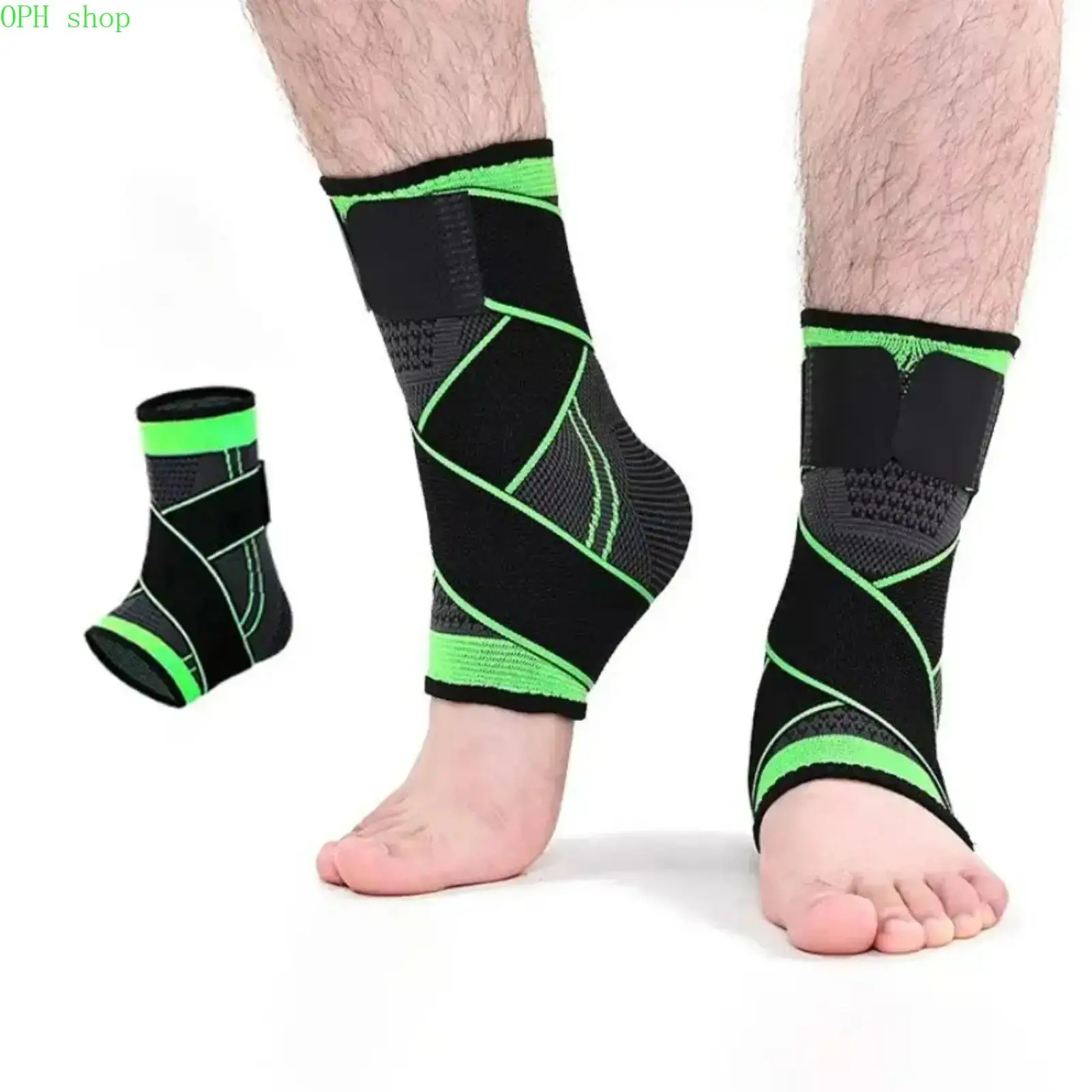 Adjustable Breathable Compression Ankle Support Brace for Men & Women, Lightweight Stabilizer Wrap for Basketball, Injury Recovery, Everyday Protection