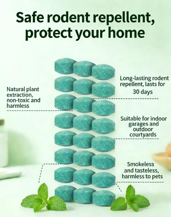 Peppermint Oil Rodent Repellent 12 Pack Natural Rodent Repellent Balls – Peppermint & Lemon Oil Pest Deterrent for Rats, Mice, Squirrels, Spiders, Indoor & Outdoor Protection