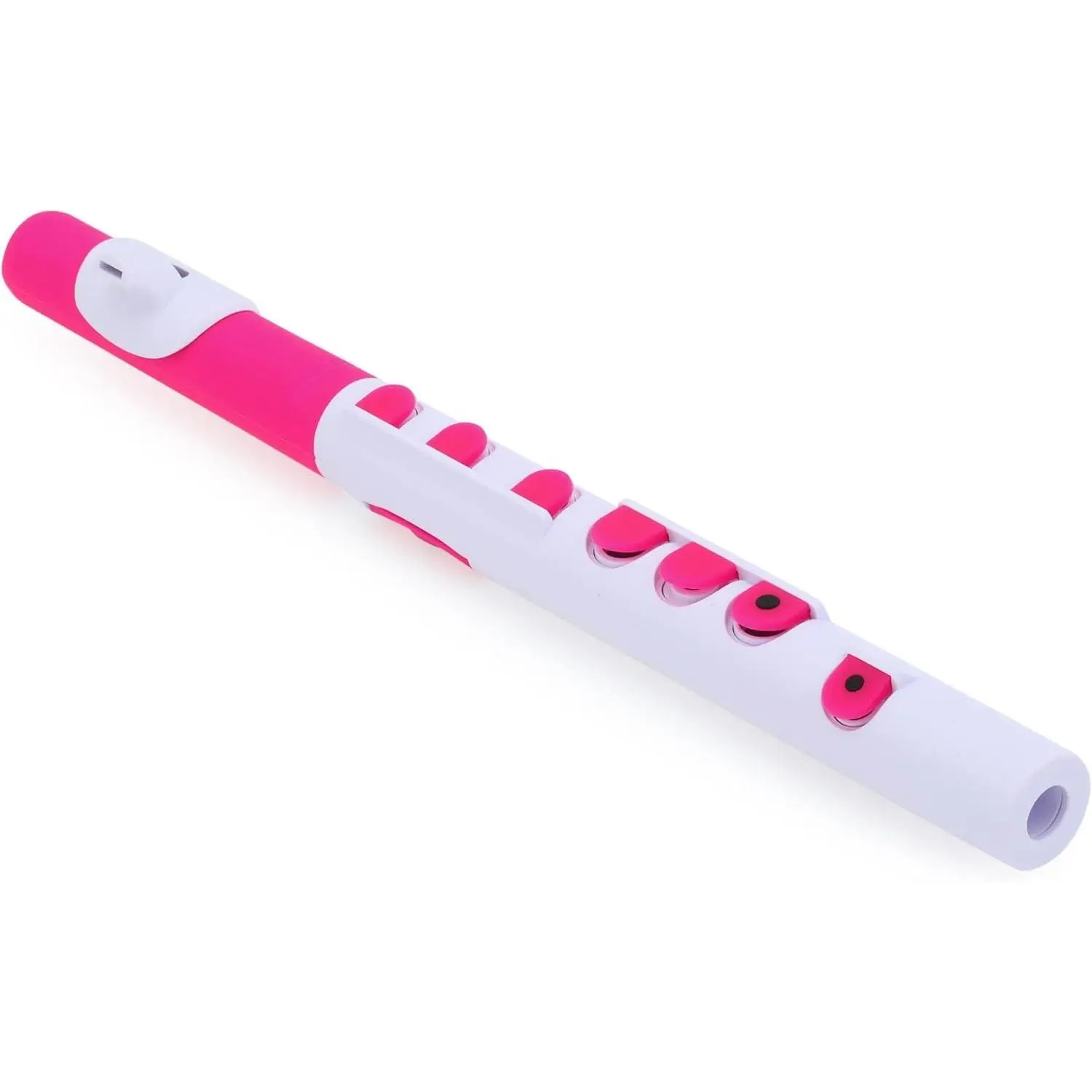 Beginner Flute for Kids – White/Pink, Lightweight Waterproof Recorder-to-Flute Transition