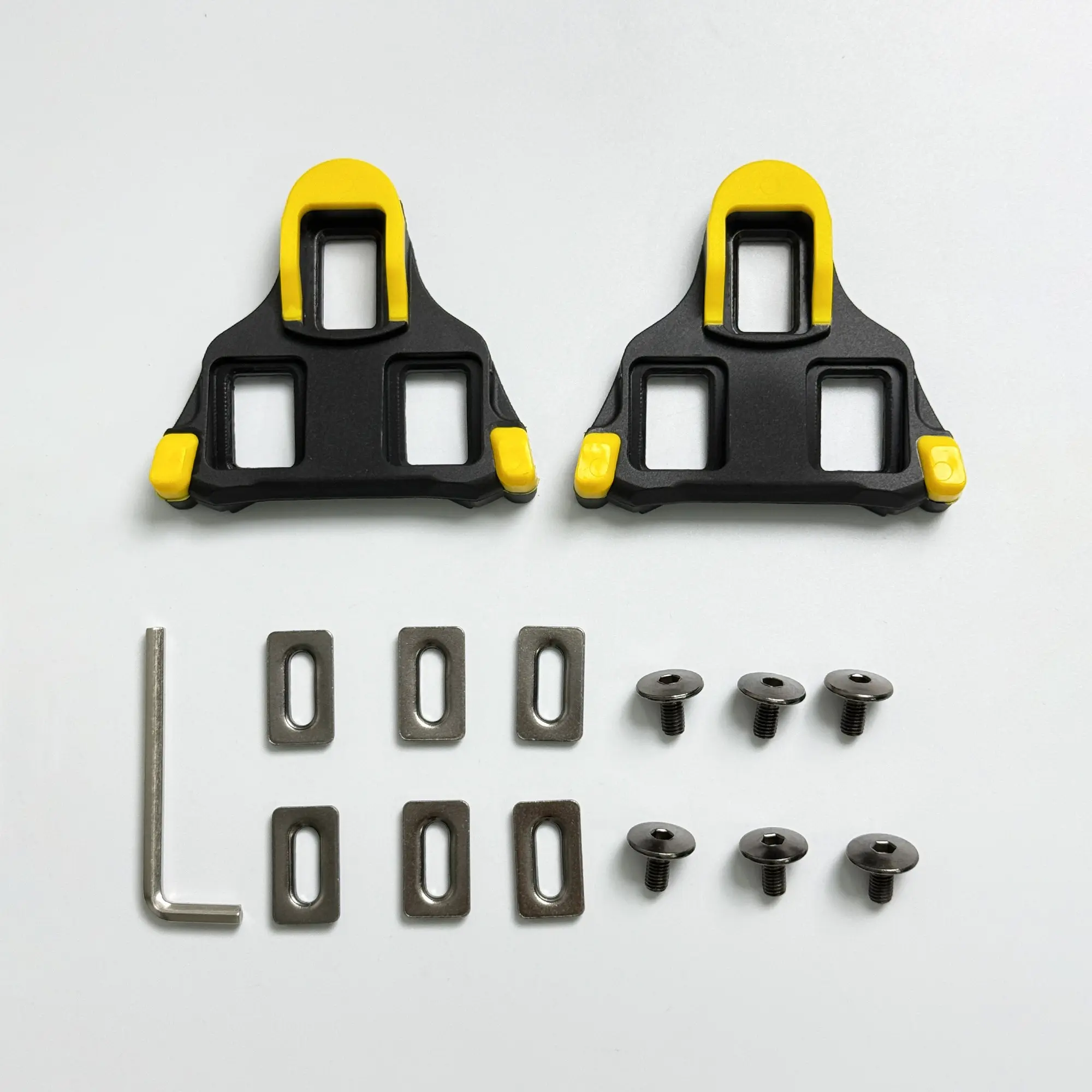 Road Bike Cleats Spd-Sl 6° Float, Compatible with Shimano Spd-Sl, Includes Installation Wrench, Ideal for Road and Indoor Cycling