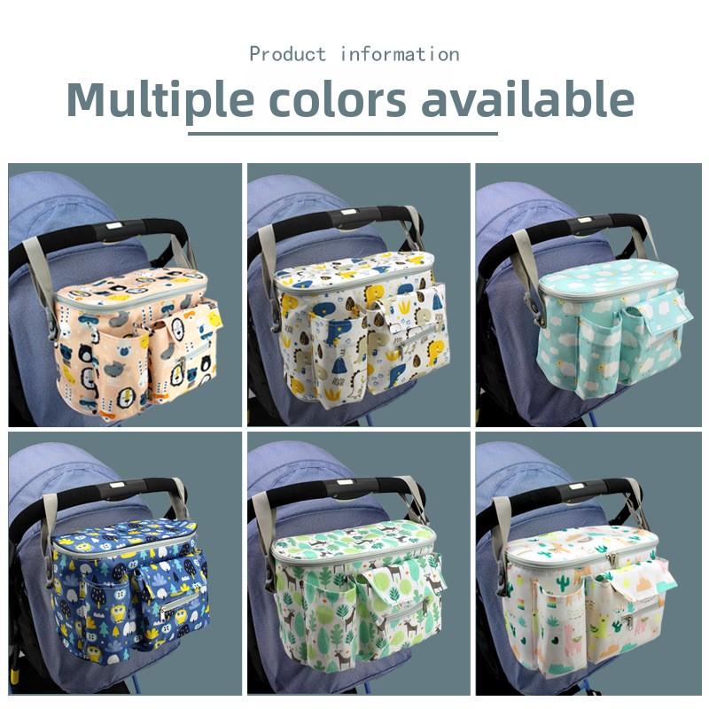 Convenient Stroller Storage Bag |   Perfect Mommy Caddy for Diapers & Baby Stuff