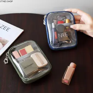 2026 New Portable Mini Partition Cosmetic Bag, Lipstick Makeup Storage Pouch Multifunctional Travel Toiletry Bag