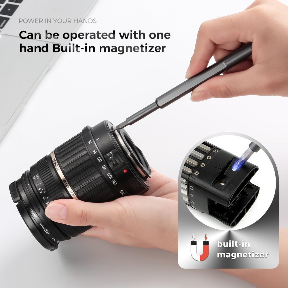 46-in-1 Precision Screwdriver Set, Portable Pen Manual Hand Tool Kit, Wireless Cordless Magnetic Mini Small Bit for Xiaomi Mobile Cell Phone Watch Repair