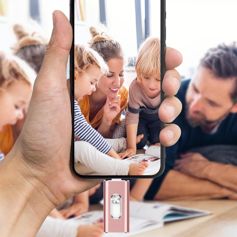 For iPhone 2TB USB Flash Drive 1TB 512GB 256G USB 3.0 Sticks External Storage Pen Drive Phone Android PC Copy Photo Videos Files type c pendrive memory